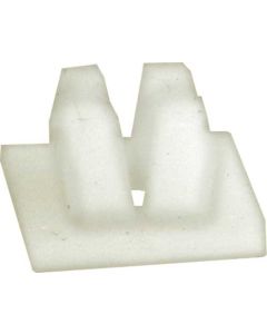 1949-1959 License Plate Nut Fasteners - Self-Threading - White Plastic - Ford & Mercury