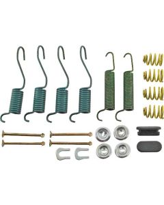 1965-1970 Mustang Rear Drum Brake Hardware Kit for 9" x 1-1/2" Brakes, 6-Cylinder Except Convertible