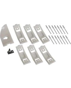 1967-1968 Mustang Left Rocker Moulding Hardware Kit, 23 Pieces