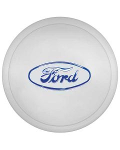 Hub Cap - Ford Embossed - Painted Ford Blue - Stainless Steel - 5-3/4 - 4 Cylinder Model B Ford Pickup Truck