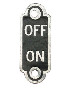 1933-1934 Ignition Switch On/Off Plate - Ford
