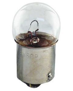 1933-1939 Instrument Panel Light Bulb - Single Contact - 6 CP - 6 Volt - Ford