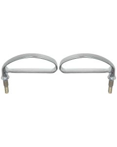 Hood Handles - Die Cast - Chrome - Ford Passenger
