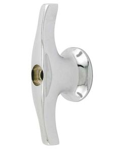 Windshield Regulator Handle - Die Cast - Chrome - Ford Passenger