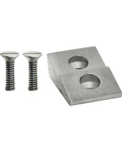 Model A Ford Door Lock Striker Plate - Slant Windshield - Town Sedan - Standard & Deluxe Fordor Sedan - Stainless Steel