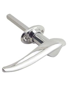 1932-1934 Outside Door Handle - Right Hand - Chrome - Flat Base - Ford Closed Car