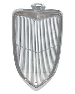Grille - Top Quality Chrome With Stainless Steel Trim - Ford Passenger Cars