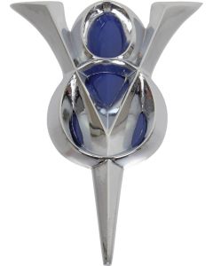 Grille Ornament - Chrome With Blue Painted Detail - Ford Pickup Truck