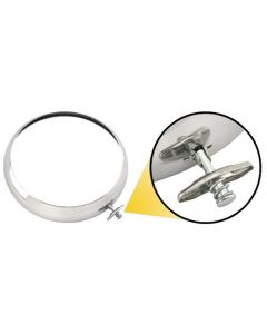 Headlight Rim - Stainless Steel - Ford Pickup Truck