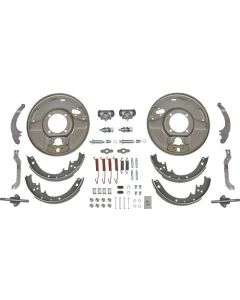 Model A Ford Hydraulic Brake Rear Backing Plates - USA Made- 12 Bendix Style - Emergency Brake Hardware Included