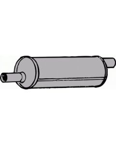 Muffler - Ford Script Copy Of Original - 4 Cylinder And 85 HP V8 - Ford Passenger