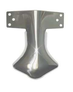 Model A Ford Exhaust Deflector - Stainless Steel - Plain