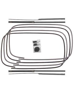 Window Channel Kit - Rear Doors Only - Stainless Beading - Ford Fordor Sedan