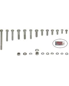 Ford Pickup Truck Engine Hardware Kit - Original Style - Stainless Steel - 460 V8 With Stock Valve Covers