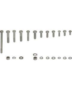 Ford Pickup Truck Engine Hardware Kit - Original Style - Stainless Steel - 460 V8 With Cast Valve Covers