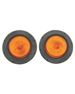 Front Fender Horn Grille Turn Signal Kit - 12 Volt - Ford