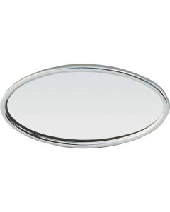 Inside Rear View Mirror - Oval Head - Polished Stainless Steel - Ford Pickup Truck