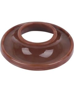 Door Handle Escutcheon - Plastic - Red Brown - Ford Deluxe