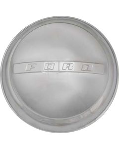Ford Pickup Truck Hub Cap - Stainless Steel - Raised CenterBar With Ford Lettering - F1 & F100