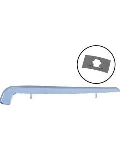 Center Hood Ornament Insert - Blue Plastic - 10-1/2 - Ford Passenger