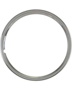 Wheel Trim Ring - Smooth Stainless Steel - 16 - Ford