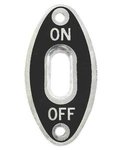 Ignition Switch On-off Plate/ 37 & 40-47 Pass/ 40 Pu