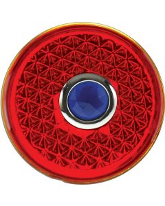 Tail Light Glass Lens - Blue Dot Glass - Ford Passenger