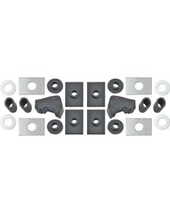 1948-52 Ford Pickup Cab To Frame Mounting Pad Kit, 22 Pieces, F1-F3