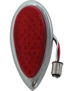 Tail Light Assmbly/ R Or L/ 39 Red Leds/ Ss Rim/12v