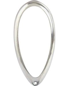 Tail Light Rim - Teardrop Style - Stainless Steel - Ford Passenger