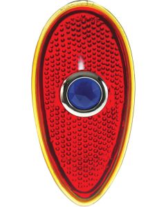 Tail Light Glass Lens - Blue Dot Glass - Ford Passenger