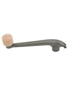 Window Crank - Plastic Dipped Brown With Ivory Knob - Ford Deluxe