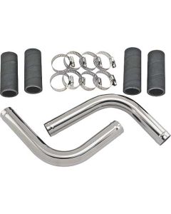 Radiator Hose Dress-up Kit/ Chrome/ Flathead V-8