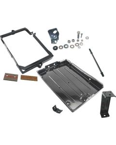 Battery Tray & Hold Down Kit - Die Stamped Steel - Ford Deluxe