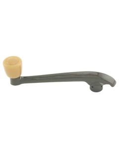 Window Crank - Plastic Dipped Brown With Light Yellow Knob - Ford Deluxe