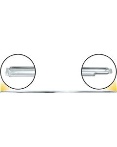 Rear Quarter Moulding - Stainless Steel - Left - Ford Tudor