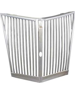 Grille - Plain Steel - With Crank Hole - Ford Deluxe
