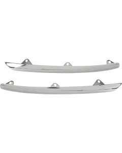 Hood Trim - Lower Front - Chrome - Ford Deluxe Passenger
