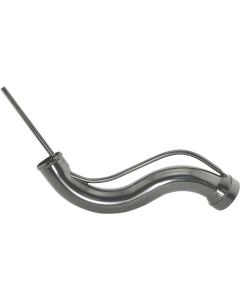 Gas Tank Filler Neck - Stock Style - Plain Steel - Black Finish - Ford Passenger