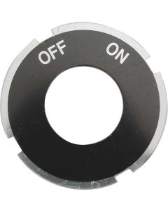 Model A Ford Ignition Switch On Off Plate - Two Sided