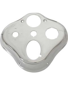 Model A Ford Instrument Panel - Chrome - For Oval Speedometer - Quality Reproduction