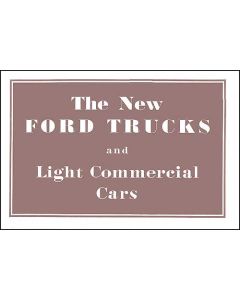 The New Ford Trucks And Light Commercial Cars