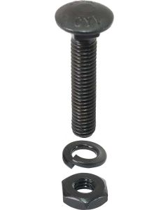 Model A Ford Headlight Bar Mounting Set - 12 Pieces - BlackOxide