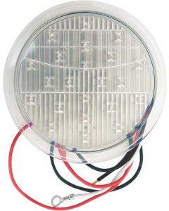 Model A Ford Cowl Lamp Lens LED Insert - Clear With 22 Amber LEDs - 12 Volt