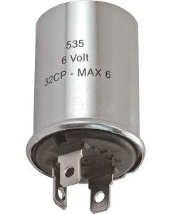 Turn Signal Flasher - 6 Volt - 3 Prong Type - Ford