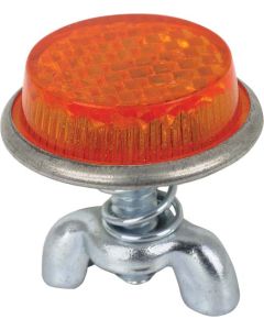 License Plate Bolt & Wing Nut W/ Amber Reflector