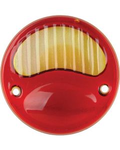 Model A Ford Tail Light Lens - Glass - Half Amber
