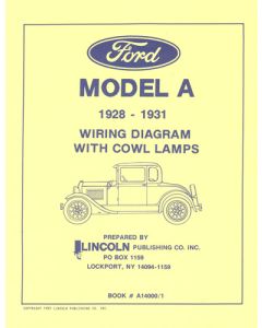 Model A Ford Electrical Wiring Diagram - For Cars With CowlLamps