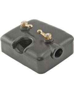 Model A Ford Terminal Box With Cover & Wing Nuts - Brass-plated Wing Nuts - No Ford Script