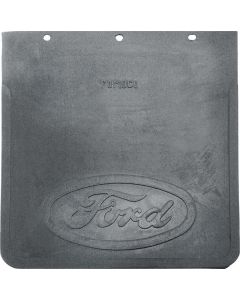 Mud Flap - Rubber - 9-3/4 X 10-3/4 - Embossed Ford Script At The Bottom